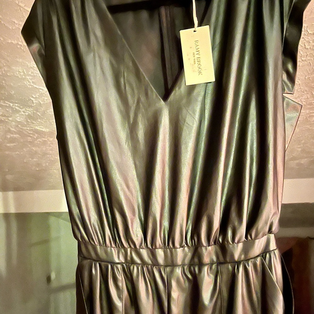 Ramy Brook Faux Leather Jumpsuit